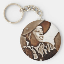 Rosie the Riveter in Welding Hood Keychains
