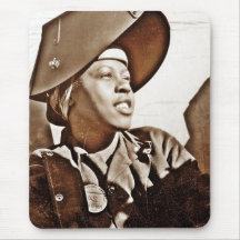 Rosie the Riveter in Welding Hood Mouse Pad