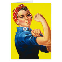 Rosie the Riveter, We Can Do It! Greeting Card