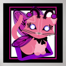 Rosie Toon Kitty Fairy Kitten Poster
