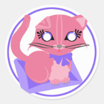 Rosie Toon Kitty Kitten Sticker