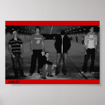 roskey blk and white print