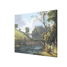 Roslin Castle, Midlothian (w/c and gouache on pape Canvas Print