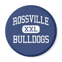 Rossville Bulldogs Middle Rossville Georgia Fridge Magnets