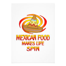 Rotations mexicaines de nourriture invitation personnalisable