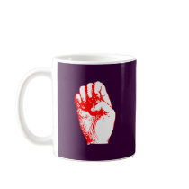 rote Faust red fist Teetasse