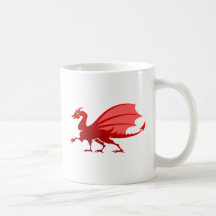 roter Drache red dragon Kaffee Tassen