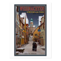 Rothenburg - Markusturm Christmas Postcards