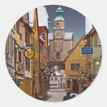 Rothenburg - Markusturm Christmas Sticker