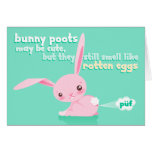 Rotten Eggs - Cute Bunny Poots Custom Card