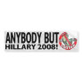 Rotten Hillary Anybody But Hillary Bumper Sticker