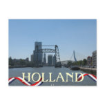 Rotterdam Bridges Holland Postcard