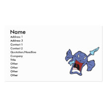 rotton candy character business card