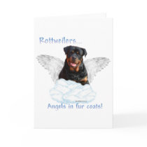 Rottweiler Angel Card