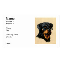 Rottweiler Business Cards