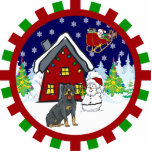 rottweiler cute country cottage ornament acrylic cut out