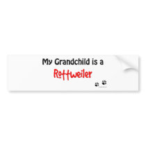 Rottweiler Grandchild Bumper Stickers