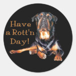 Rottweiler Have A Rotten Day Sticker