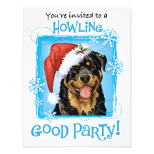 Rottweiler heureux de Howliday Faire-parts