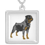 Rottweiler Illustrated Necklace