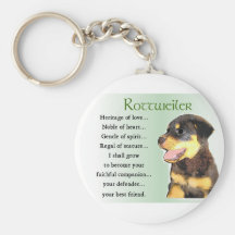 Rottweiler Lovers Gifts Key Chain