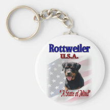 Rottweiler Lovers Gifts Keychain