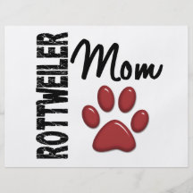 Rottweiler Mom 2 Full Colour Flyer