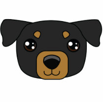 Rottweiler Photo Sculpture Keychain