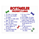ROTTWEILER Property Laws 2 Postcards