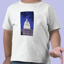 Rotunda of U.S. Capitol at night, Washington t-shirts