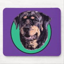 ROTWEILER GREEN MOUSE MATS