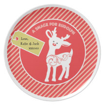Roudolph Cookie Plate  |  Holiday Plates
