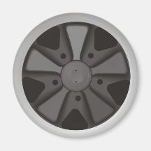 Roue classique de courses d'automobiles de sports  aimant pour réfrigérateur