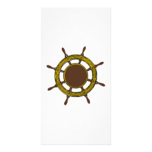 Roue de bateau cartes de vœux avec photo