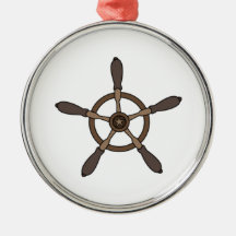 Roue de bateau décorations de noël