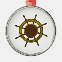 Roue de bateau ornement de noël