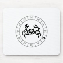 Roue Mousepad de Cancer et de zodiaque Tapis De Souris