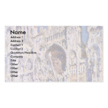 Rouen Cathedral By Claude Monet Business Card Templates