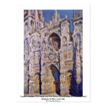 Rouen Cathedral By Claude Monet Post Cards