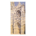 Rouen Cathedral, Full Sunlight by Claude Monet Customized Rack Card