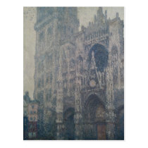 Rouen Cathedral, West Portal, Grey Weather, 1894 postcards