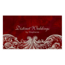 Rouge antique de wedding planner de roses de carte