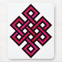 Rouge celtique du noeud 10 tapis de souris