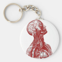 Rouge de buste d'anatomie porte-clés