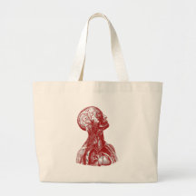 Rouge de buste d'anatomie sac en toile