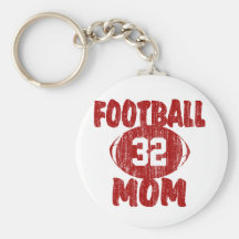Rouge de maman du football porte-clé