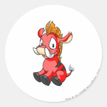 Rouge de Moehog Autocollants