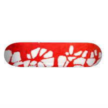 Rouge de saignée encore plateaux de skateboards