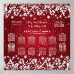 Rouge élégant d'étincelle d'hiver de diagramme d'a posters