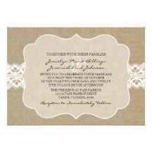 Rouge et faire-part de mariage en bois chic de gra